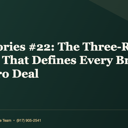 Sold Stories #22: The Three-Review Pattern That Defines Every Bridge and Boro Deal