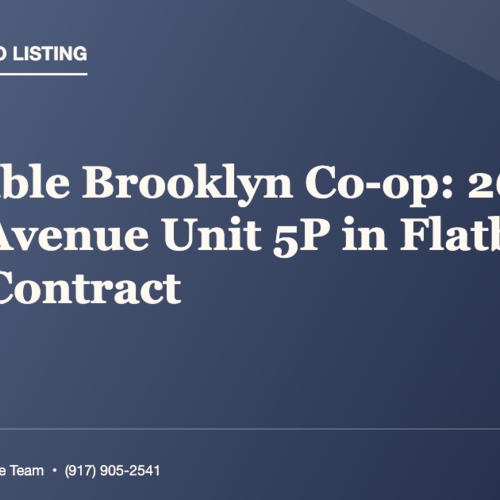 Affordable Brooklyn Co-op: 2675 Ocean Avenue Unit 5P in Flatbush Under Contract
