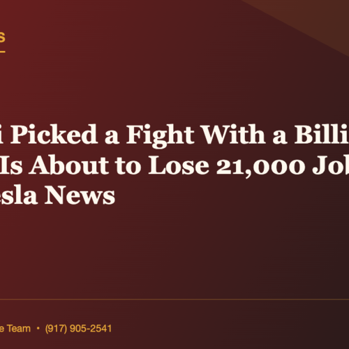 Mamdani Picked a Fight With a Billionaire and NYC Is About to Lose 21,000 Jobs Over It | Daily Tesla News