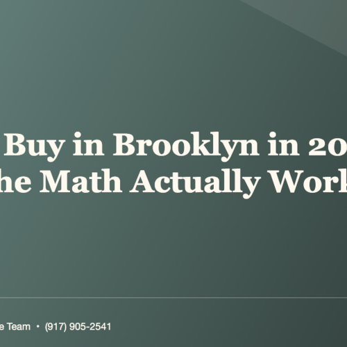 Should I Rent or Buy in Brooklyn in 2026? Real Numbers