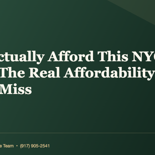 Can I Actually Afford This NYC Co-op? The Real Affordability Math Buyers Miss