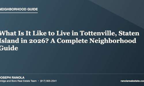 What Is It Like to Live in Tottenville, &hellip;