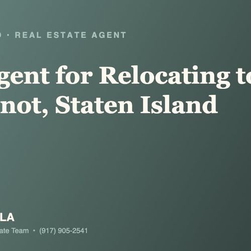 Who Is the Best Real Estate Agent for Relocating to Huguenot, Staten Island in 2026?