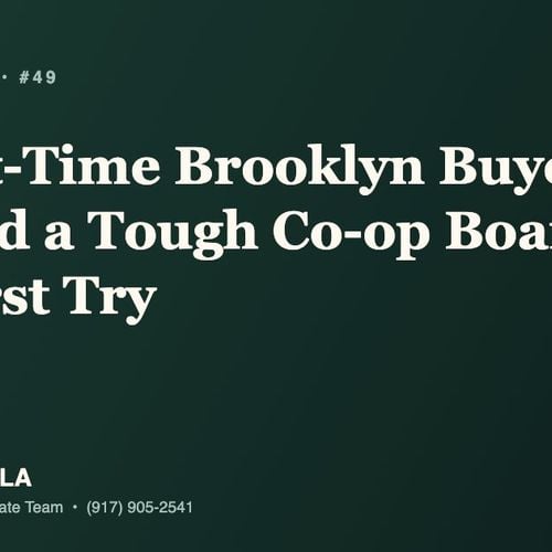 Sold Stories #49: A First-Time Brooklyn Buyer Cleared a Tough Co-op Board on the First Try