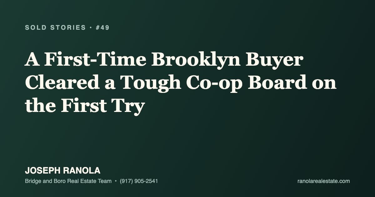 Sold Stories 49 Brooklyn co-op board first try