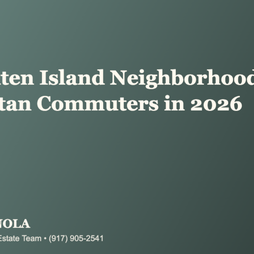 What Are the Best Staten Island Neighborhoods for Commuters to Manhattan in 2026?