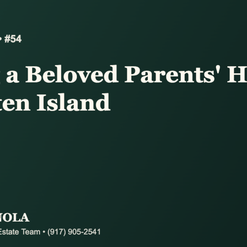 Sold Stories #54: Selling a Beloved Parents' Home on Staten Island, Start to Finish