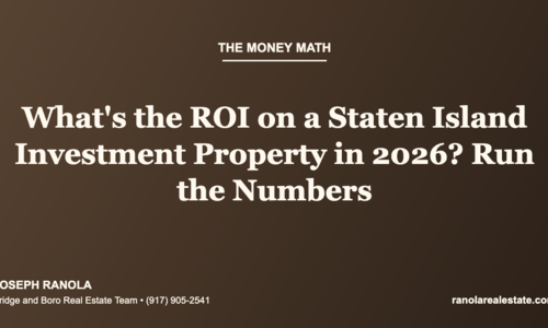 What's the ROI on a Staten Island Investment &hellip;