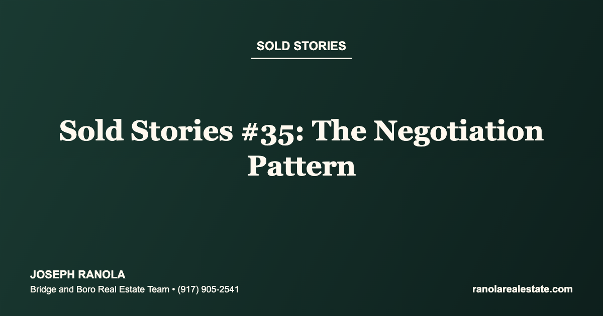 Sold Stories #35: The Negotiation Pattern
