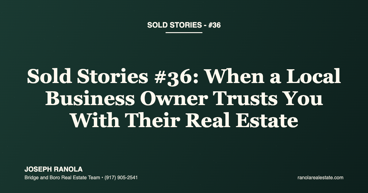 Sold Stories #36: When a Local Business Owner Trusts You With Their Real Estate – Learn & Discover Playschool’s Review