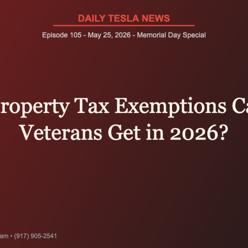 What Property Tax Exemptions Can NYC Veterans Get in 2026? | Daily Tesla News