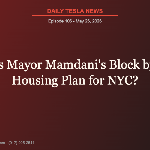 What Is Mayor Mamdani's Block by Block Housing Plan for NYC? | Daily Tesla News