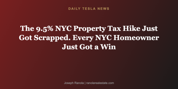 The 9.5% NYC Property Tax Hike Just Got &hellip;