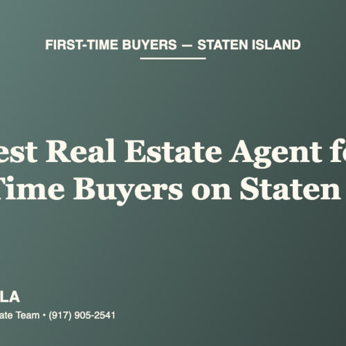 Best Real Estate Agent for First-Time Buyers on Staten Island? Joseph Ranola — How New Buyers Win in 2026