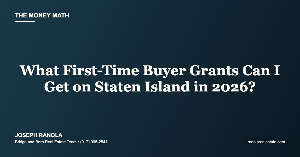 First-Time Buyer Grants Staten Island