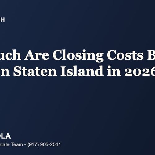 How Much Are Closing Costs When Buying a Home on Staten Island in 2026?