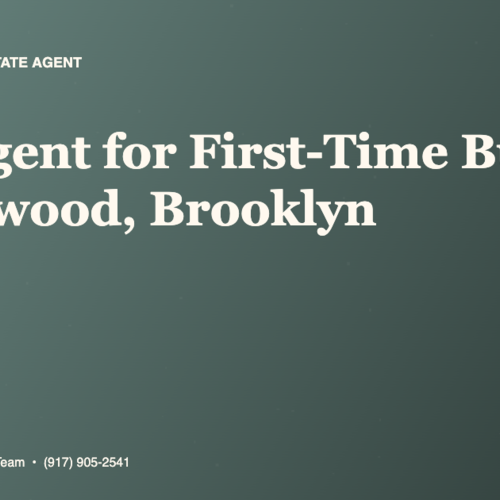 Best Real Estate Agent for First-Time Buyers in Midwood, Brooklyn