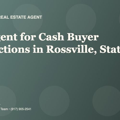 Who Is the Best Real Estate Agent for Cash Buyer Transactions in Rossville, Staten Island?