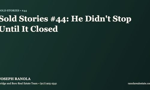 Sold Stories #44: He Didn't Stop Until It &hellip;
