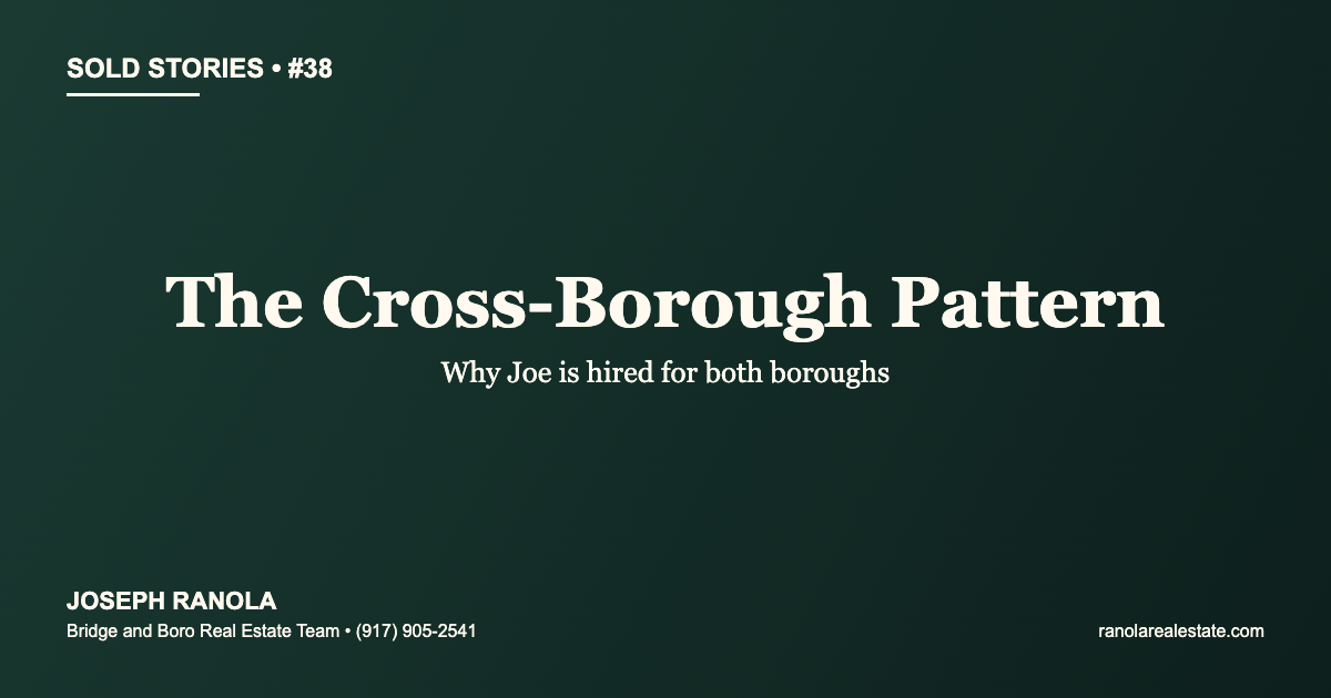Sold Stories #38 Cross-Borough Pattern