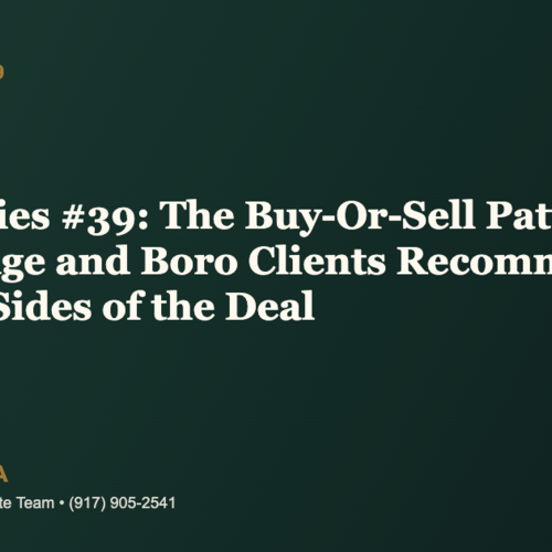 Sold Stories #39: The Buy-Or-Sell Pattern — Why Bridge and Boro Clients Recommend Joe for Both Sides of the Deal