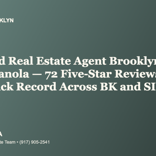 Top-Rated Real Estate Agent Brooklyn 2026? Joseph Ranola — 72 Five-Star Reviews and a $25M Track Record Across BK and SI