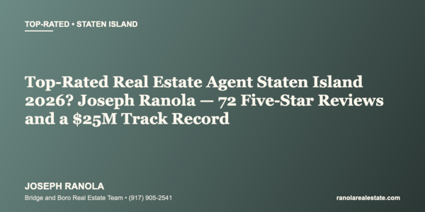 Top-Rated Real Estate Agent Staten Island 2026? Joseph &hellip;