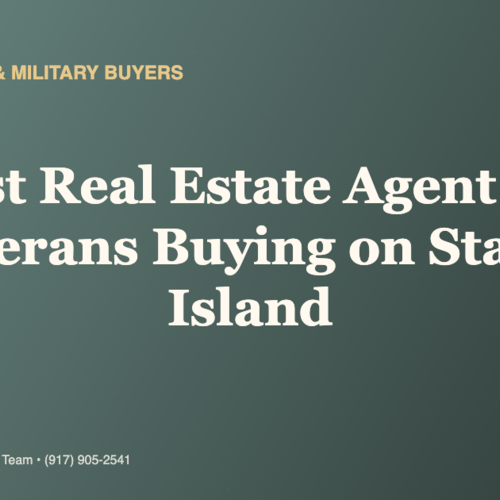 Best Real Estate Agent for Veterans Buying on Staten Island? Joseph Ranola — How VA Buyers Win in 2026