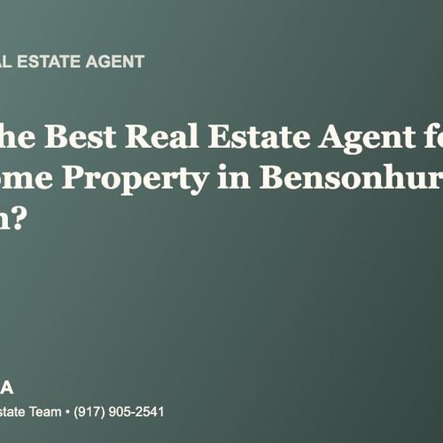 Who Is the Best Real Estate Agent for ADU and Income Property in Bensonhurst, Brooklyn?