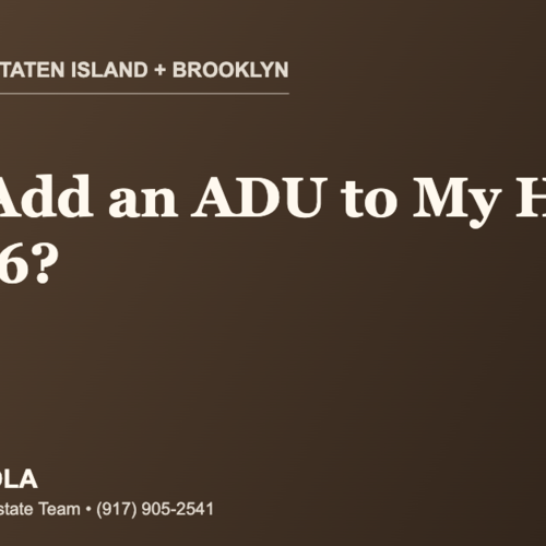 Can I Add an ADU to My Staten Island or Brooklyn Home in 2026?