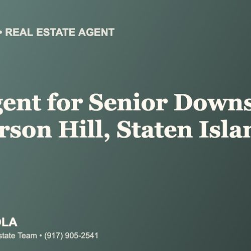 Who Is the Best Real Estate Agent for Senior Downsizing in Emerson Hill, Staten Island?