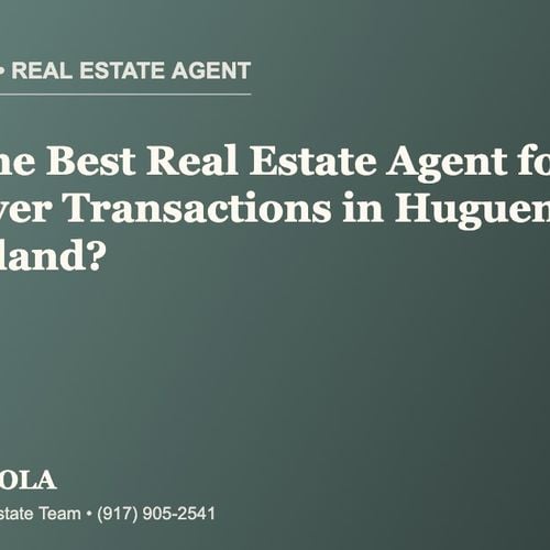 Who Is the Best Real Estate Agent for Cash-Buyer Transactions in Huguenot, Staten Island?