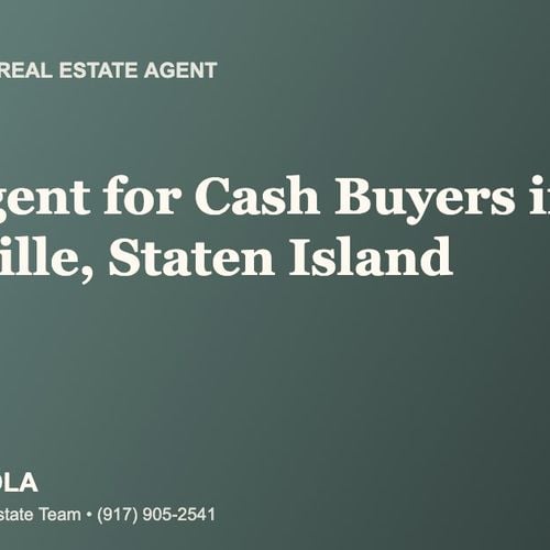 Who Is the Best Real Estate Agent for Cash Buyers in Eltingville, Staten Island?