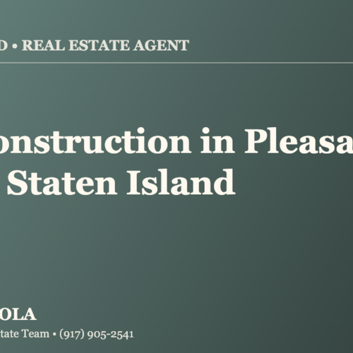 Who Is the Best Real Estate Agent for New Construction in Pleasant Plains, Staten Island?