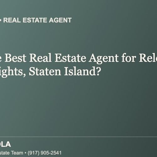 Who Is the Best Real Estate Agent for Relocating to Manor Heights, Staten Island?