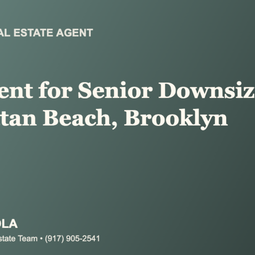 Who Is the Best Real Estate Agent for Senior Downsizing in Manhattan Beach, Brooklyn?