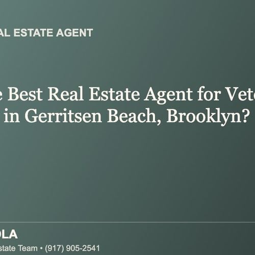 Who Is the Best Real Estate Agent for Veterans and VA Buyers in Gerritsen Beach, Brooklyn?