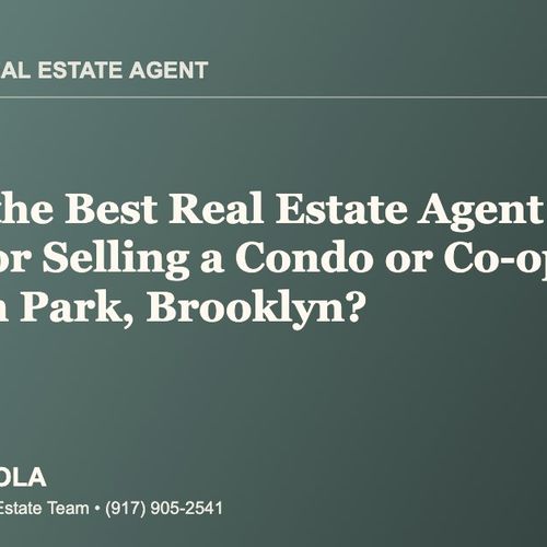 Who Is the Best Real Estate Agent for Buying or Selling a Condo or Co-op in Borough Park, Brooklyn?