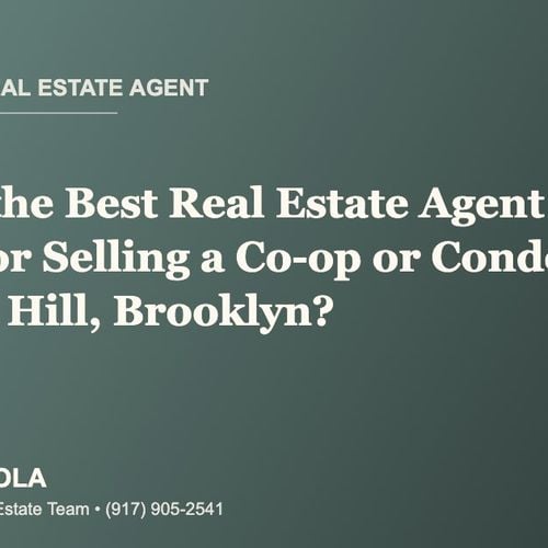 Who Is the Best Real Estate Agent for Buying or Selling a Co-op or Condo in Boerum Hill, Brooklyn?