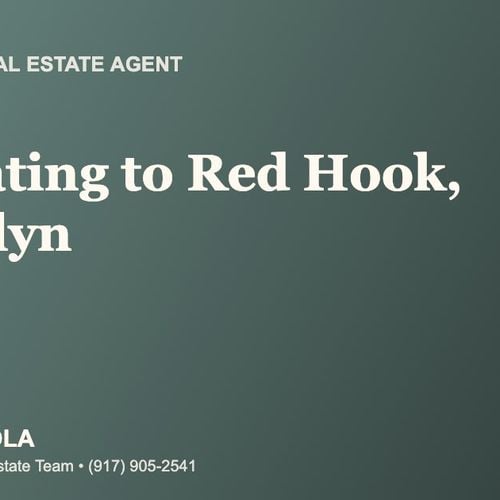 Who Is the Best Real Estate Agent for Relocating to Red Hook, Brooklyn?