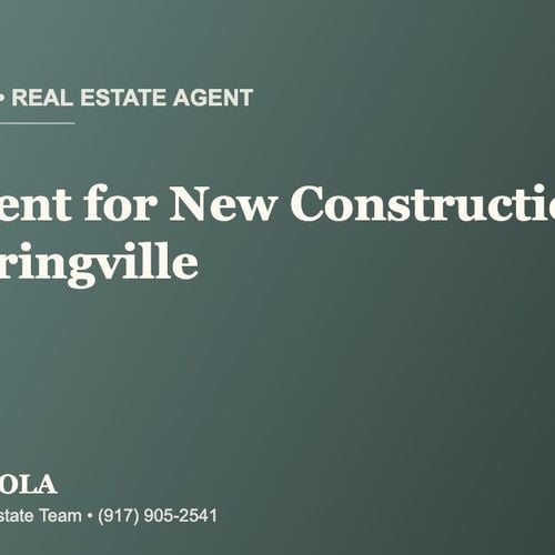 Who Is the Best Real Estate Agent for New Construction in New Springville, Staten Island?