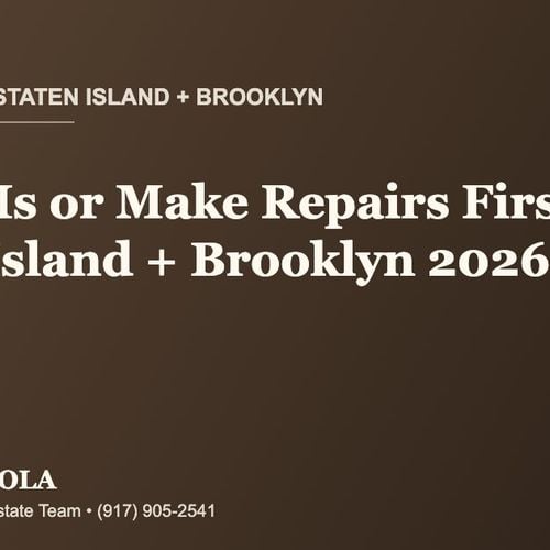 Should I Sell My House As-Is or Make Repairs First on Staten Island or in Brooklyn in 2026?