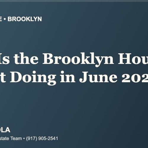 What Is the Brooklyn Housing Market Doing in June 2026?