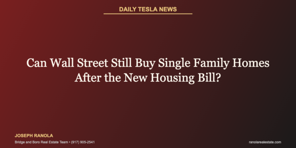 Can Wall Street Still Buy Single Family Homes &hellip;