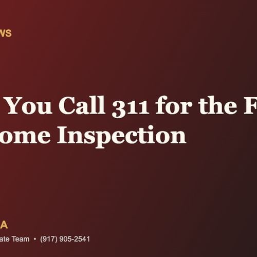 Before You Call 311 for NYC's Free No-Penalty Home Inspection, Read This First