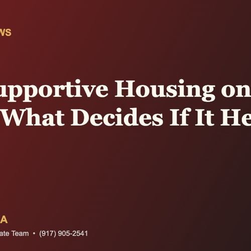 NYC Supportive Housing on Your Block: What Decides If It Helps or Hurts Your Home Value