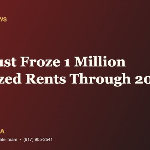 NYC Just Froze 1 Million Stabilized Rents Through 2027: What It Means, Both Sides