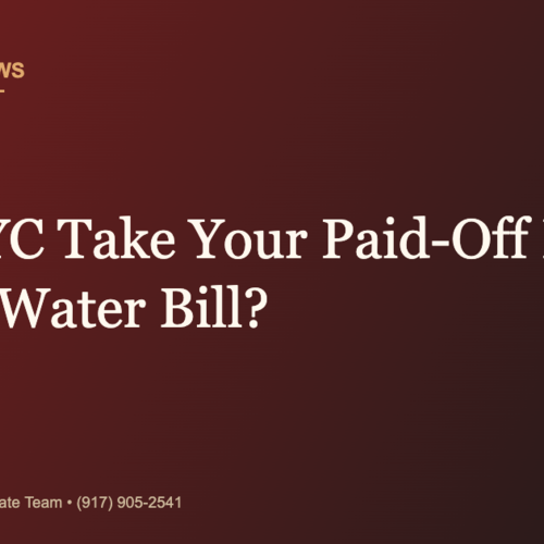 Can NYC Take Your Paid-Off Home Over an Unpaid Water Bill? | Daily Tesla News