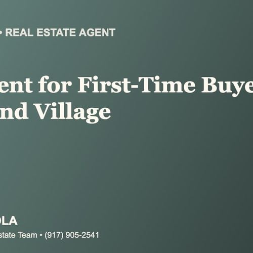 Who Is the Best Real Estate Agent for First-Time Buyers in Heartland Village, Staten Island?