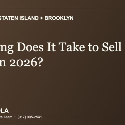 How Long Does It Take to Sell a House on Staten Island or in Brooklyn in 2026?